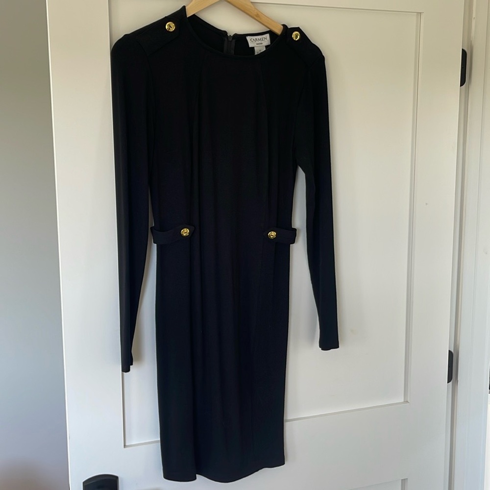 New Carmen Black Long Sleeve Dress